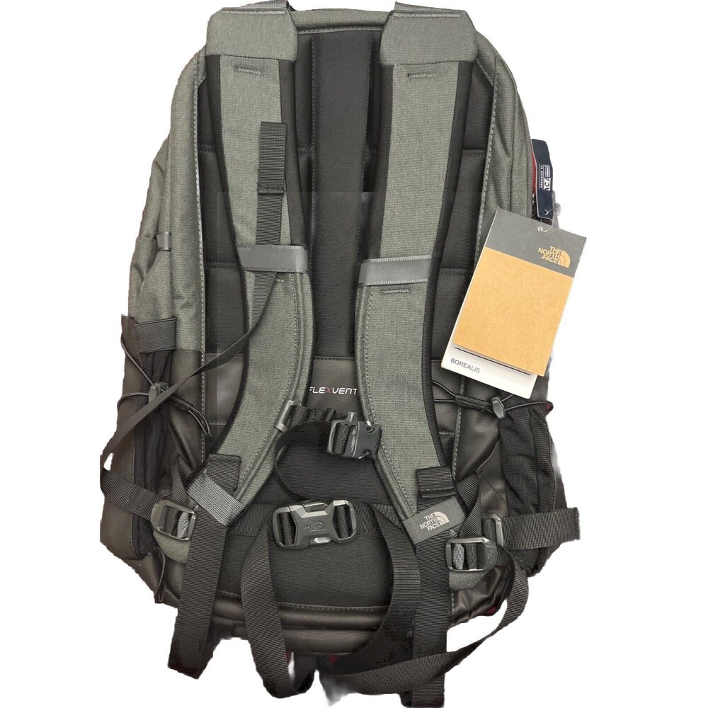 The North Face Borealis Laptop Backpack Asphalt Grey Light Heather/TNF Black New - Picture 8 of 8